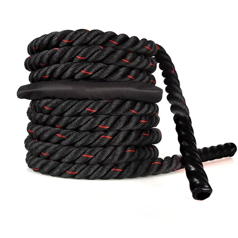 Battle Rope Heavy - プレミアムバトルロープストラップ ヘビーデューティーデザイン フィットネスエクササイズと筋力トレーニング用 新入荷