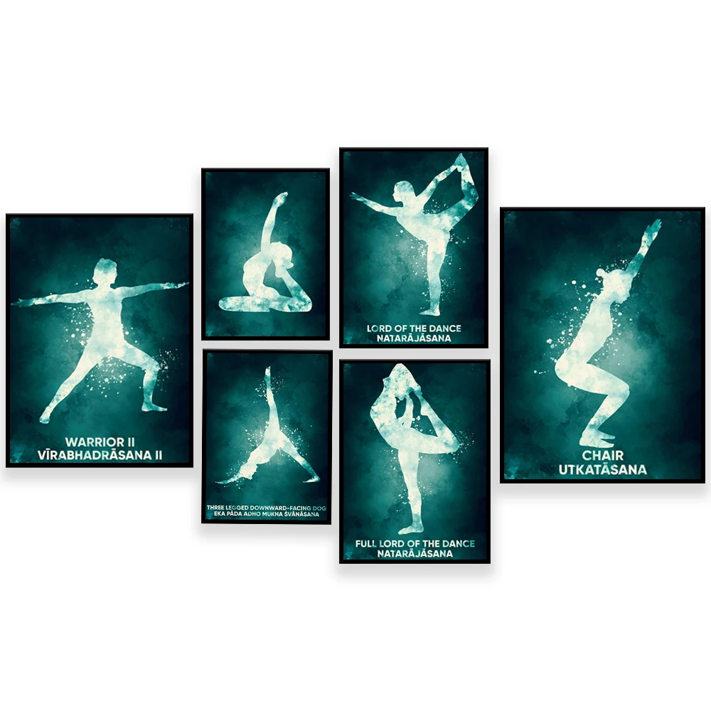 Home Gym York - アシュタンガ-健康のための壁の芸術,モダンなホームワークアウト,キャンバスの絵画,ヨガのポスターとプリント,リビングルームの装飾,ジム