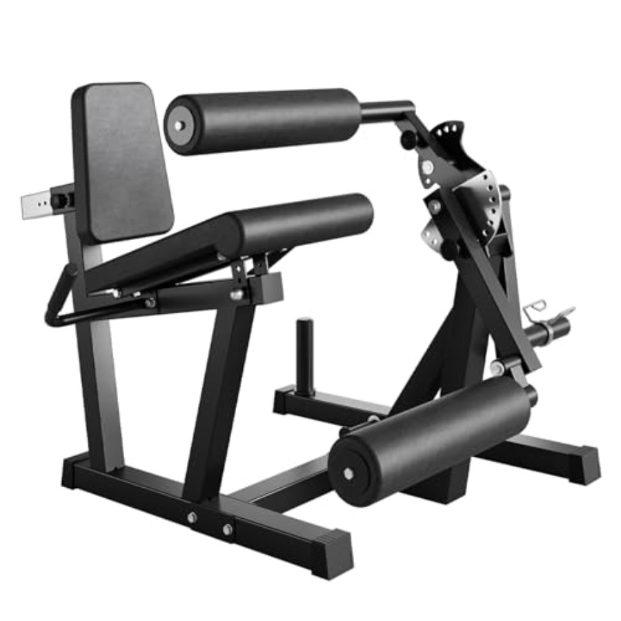 Home Gym Leg Extension - ホームジム用レッグエクステンション＆カールマシン、スチール製、黒色、耐荷重700LBS、4-in-1調整可能な下半身トレーニングマシン