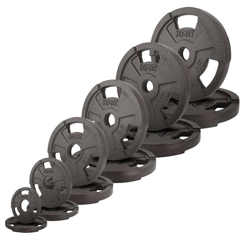 Home Gym Usa - プロ仕様300LB鋳鉄バーベルホームジムフィットネスパワーエクササイズ調整可能セット（3つのハンドル付きダンベルフリーウェイト）