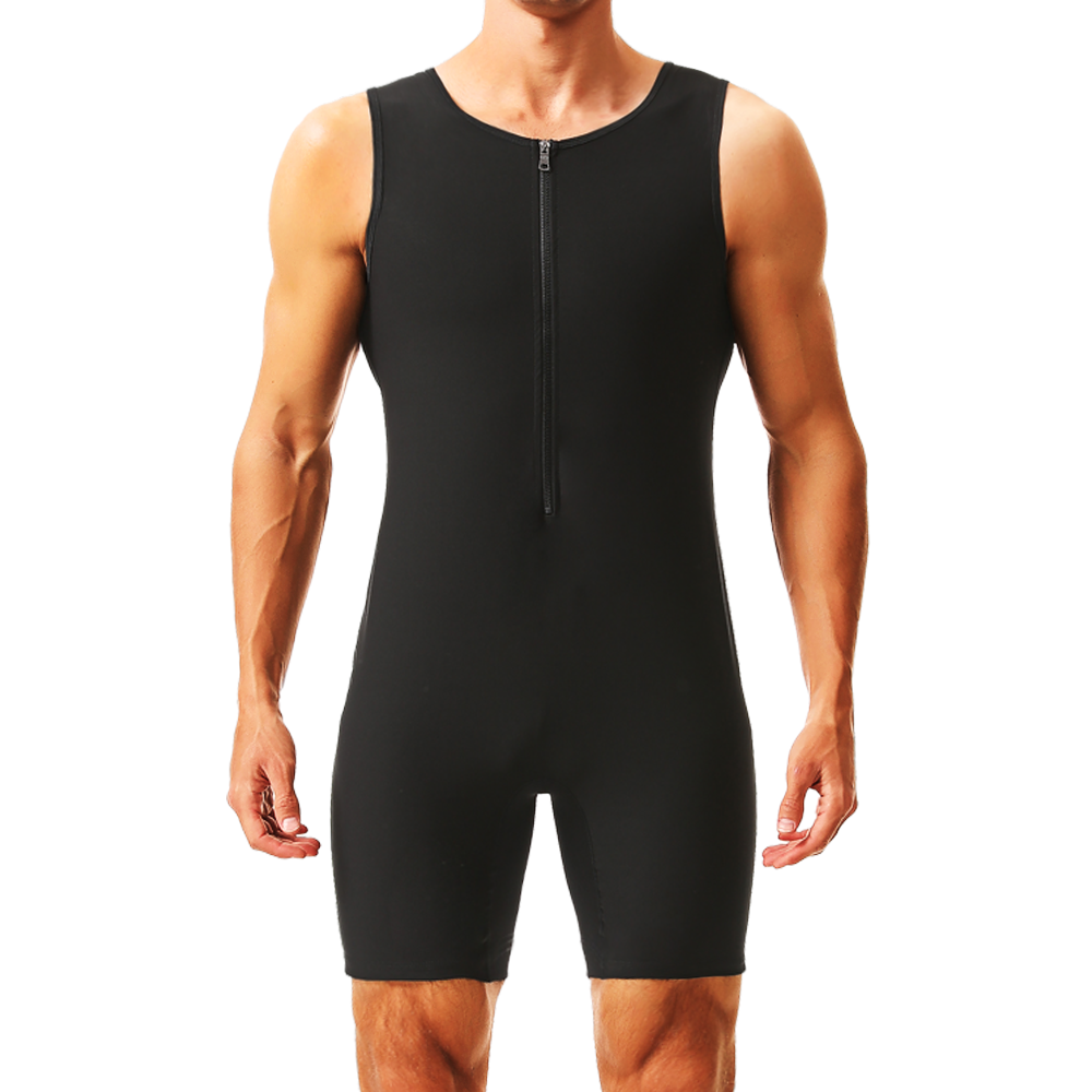 男性のサウナスーツ汗熱トラップトレーニング脂肪燃焼ベスト腹痩 - Home Gym Full Body のレビューと価格