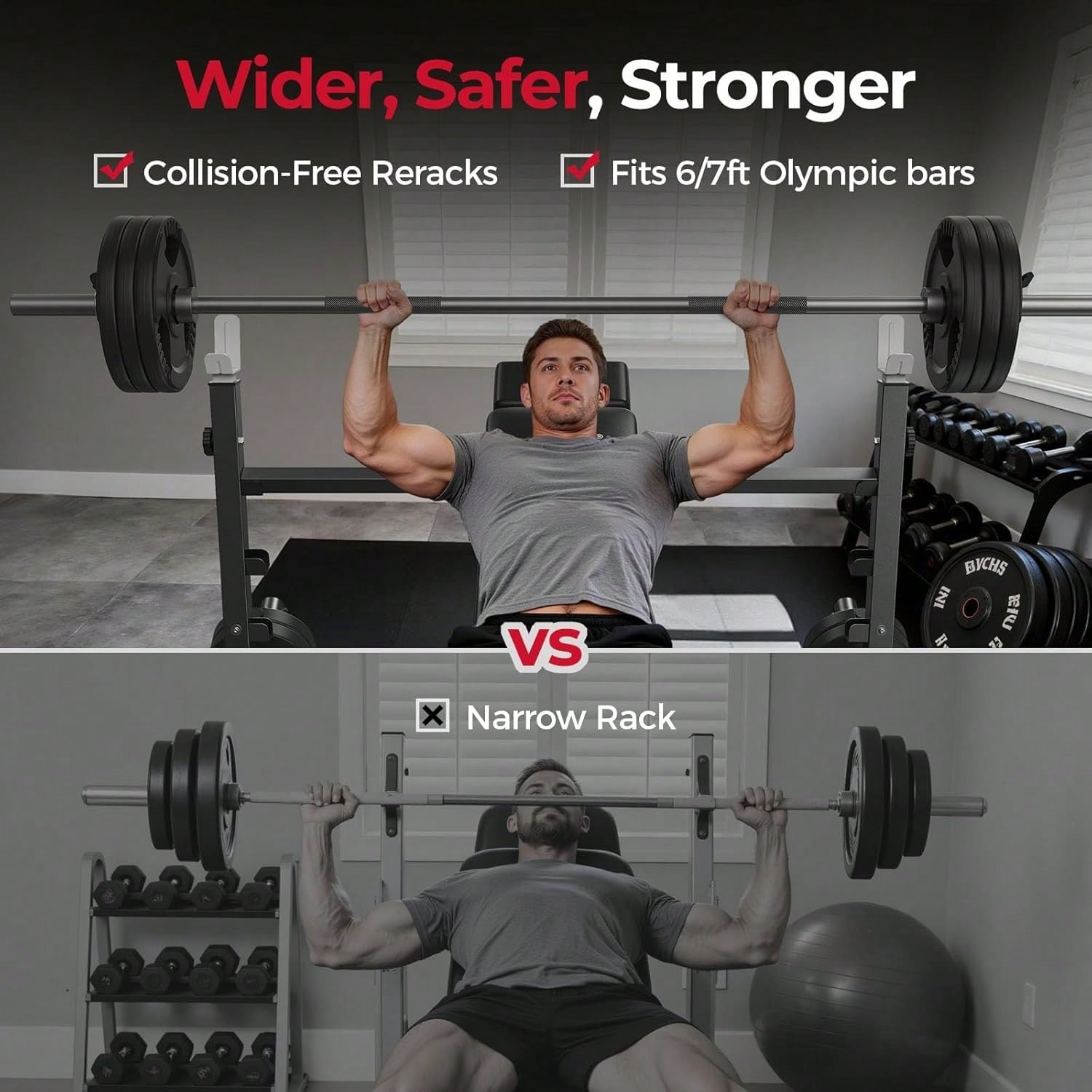 FLYBIRD調整可能なウェイトベンチ、ベンチプレスラック、 - Home Gym Leg Extension のレビューと価格