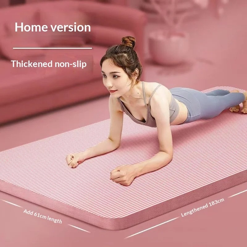 特厚滑り止めヨガマット、衝撃吸収、幅広ピラティスフィットネス - Home Gym Pilates のレビューと価格