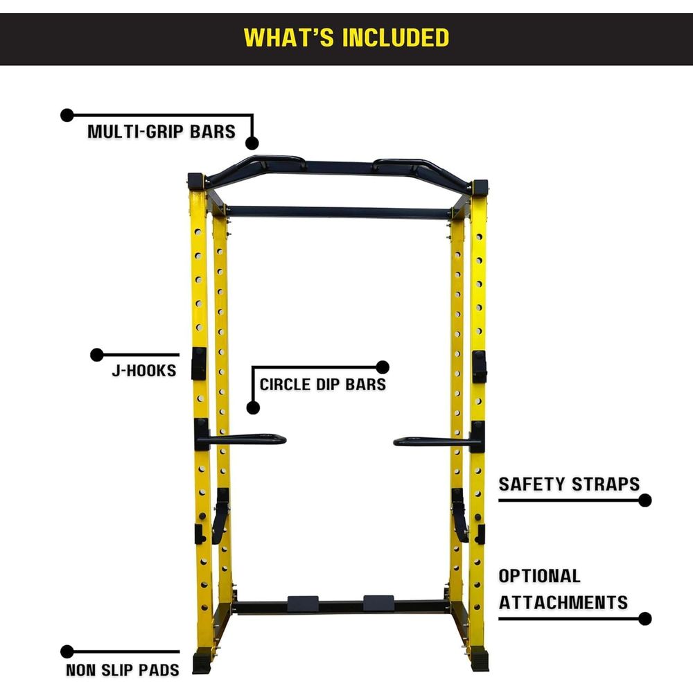 ELevon パワーケージ スクワットラック ホームジム用  - Home Gym No Equipment のレビューと価格