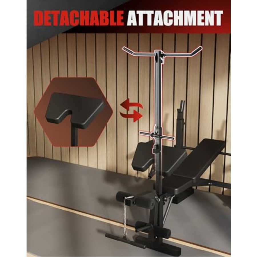 ホームジム筋トレベンチセット：7-in-1調整可能なウェイト - Home Gym Leg Extension のレビューと価格