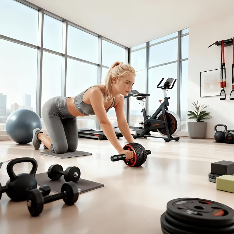 アブローラーホイールと膝マット、腹部と体幹の筋力トレーニング - Home Gym Mini のレビューと価格