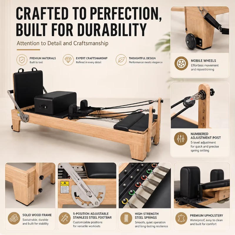 YTYINカスタムカラー低MOQソリッドメープルウッドピラテ - Home Gym No Equipment のレビューと価格