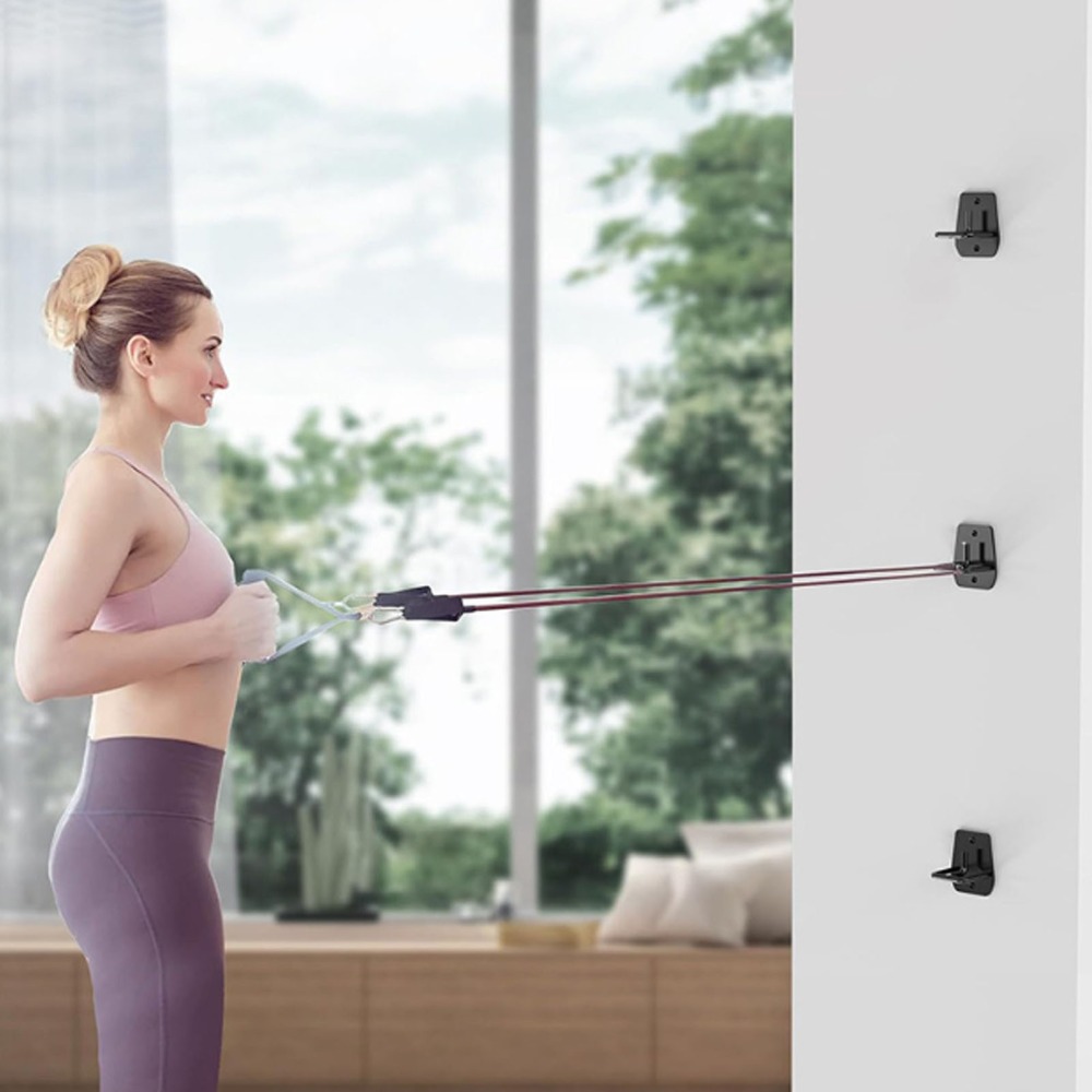 3個入り ブラック エクササイズバンド用ウォールアンカー 炭 - Home Gym Equipments のレビューと価格