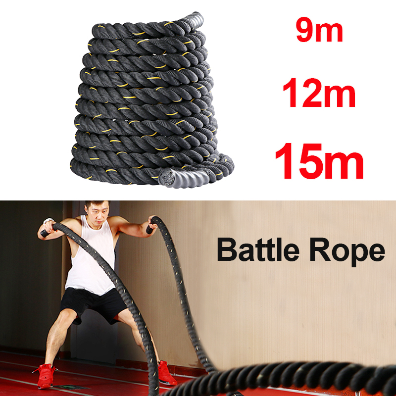 9M/12M/15M フィットネスバトルロープ クロスフィッ - Home Gym No Equipment のレビューと価格