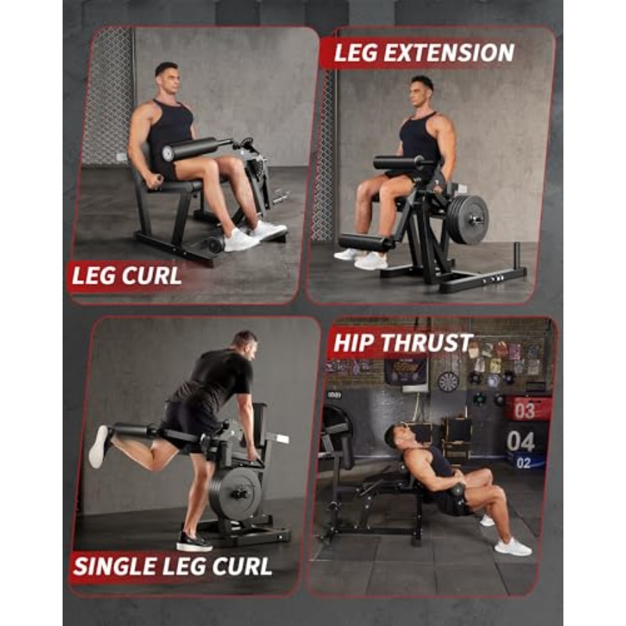 ホームジム用レッグエクステンション＆カールマシン、スチール製 - Home Gym Leg Extension のレビューと価格