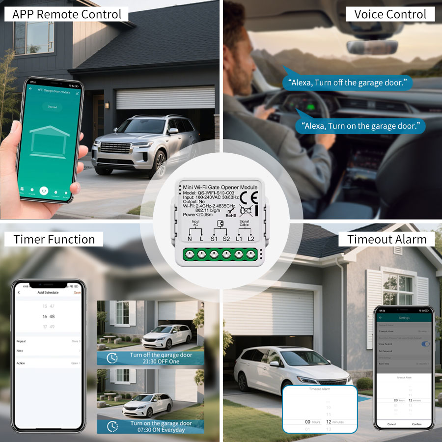 Tuya スマート WiFi または Zigbee ガレージ - Home Gym Garage のレビューと価格