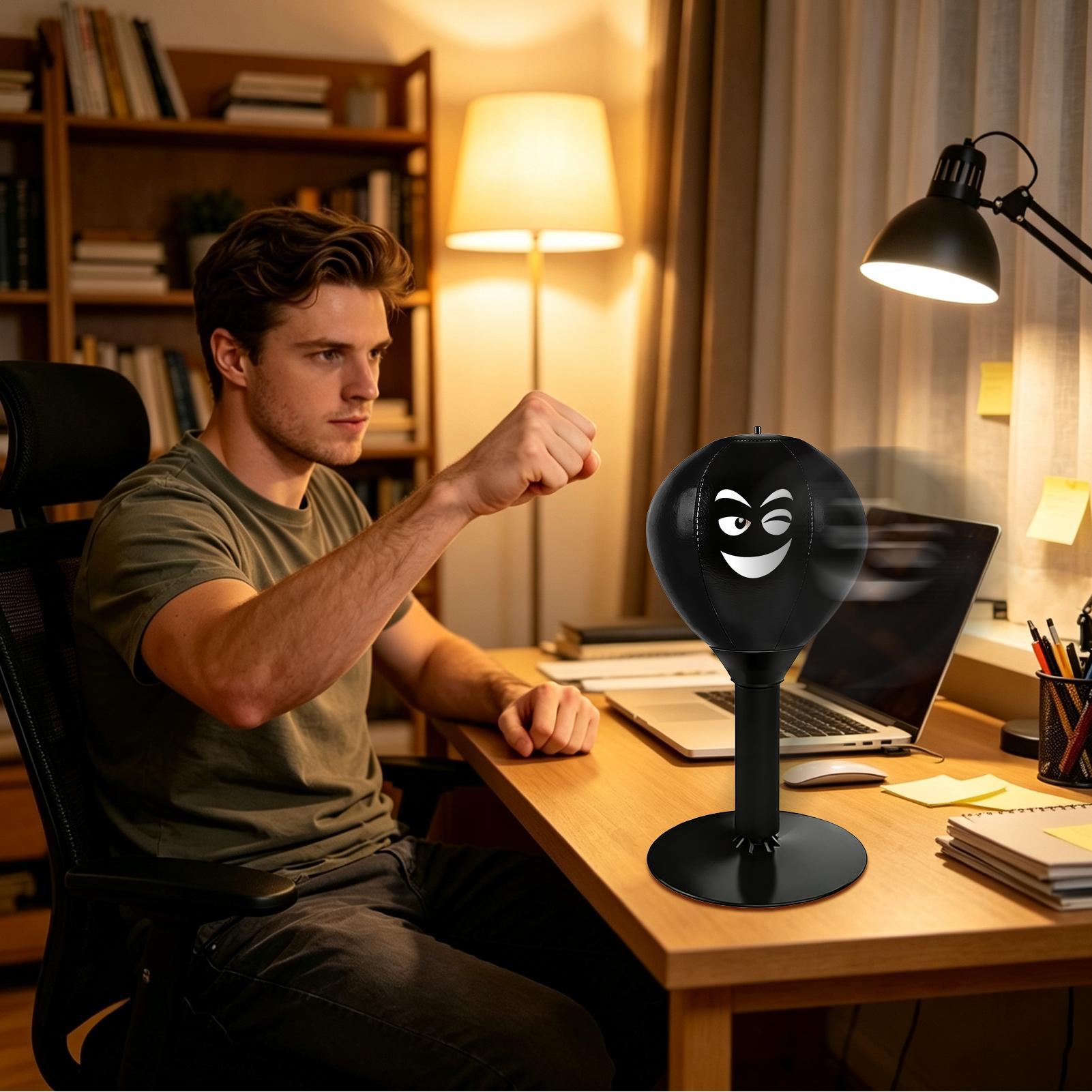 デスクトップパンチングバッグ 吸盤式テーブルボクシングトイ  - Home Gym Garage のレビューと価格