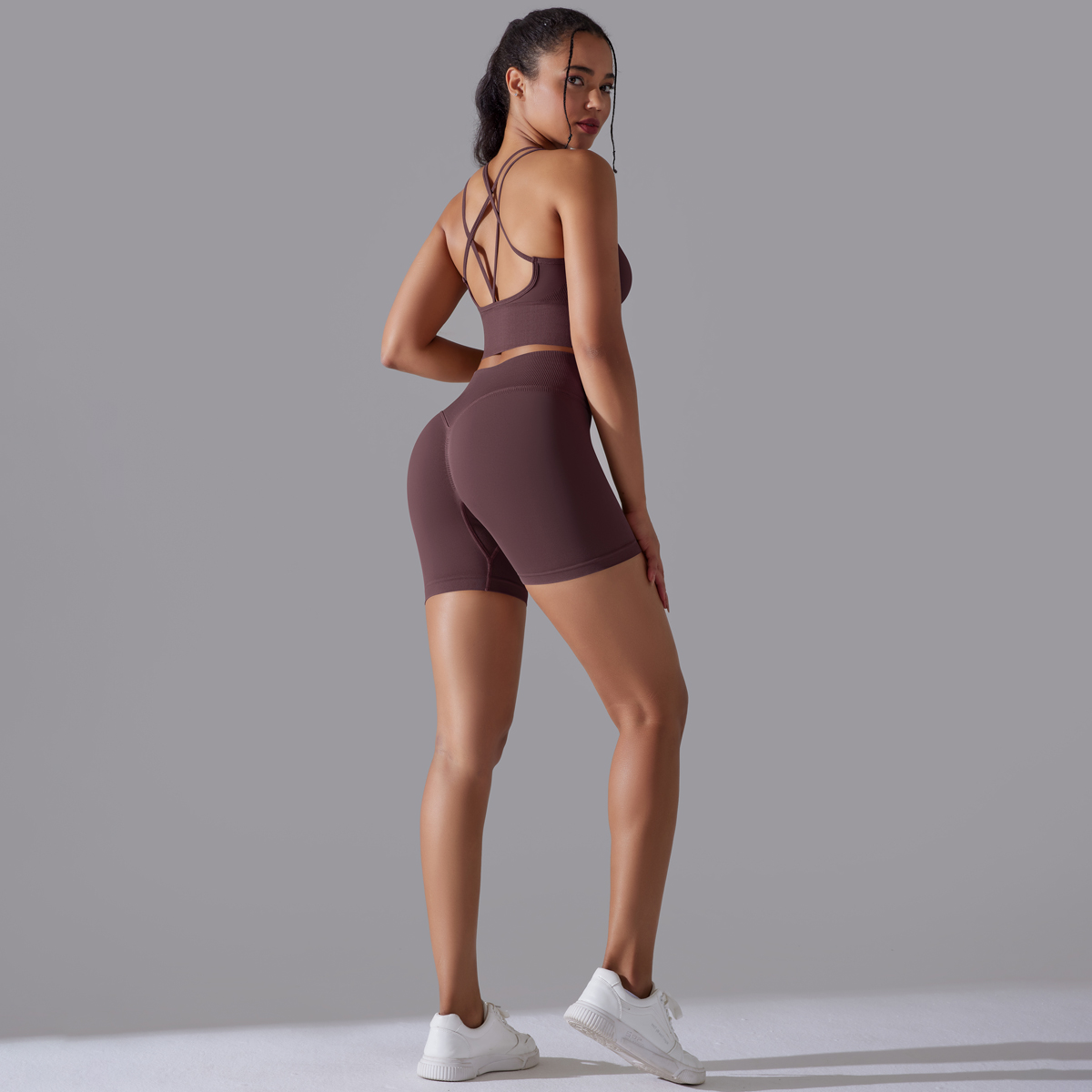 女性のためのシームレスなヨガトラックスーツ,セクシーなスポー - Home Gym Full Body のレビューと価格