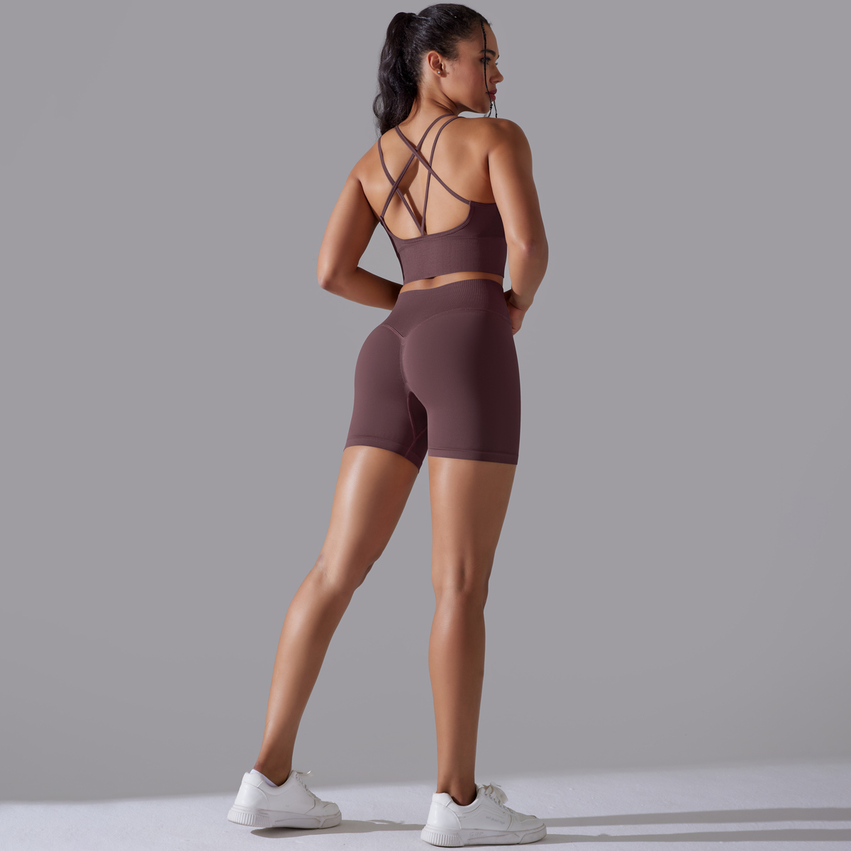 女性のためのシームレスなヨガトラックスーツ,セクシーなスポー - Home Gym Full Body のレビューと価格