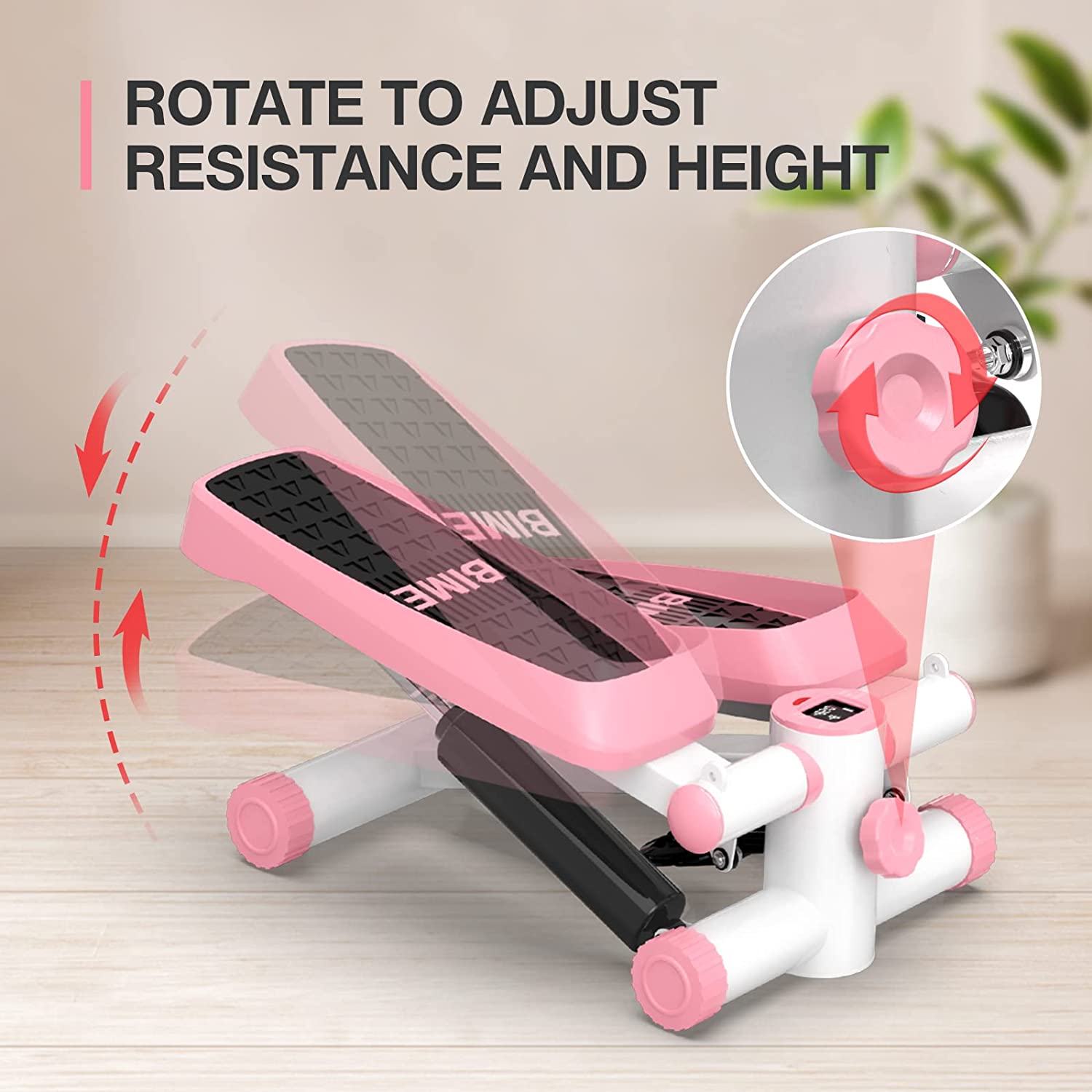 ポータブルホームジムミニフィットネスステッパー、LCDディス - Home Gym Mini のレビューと価格