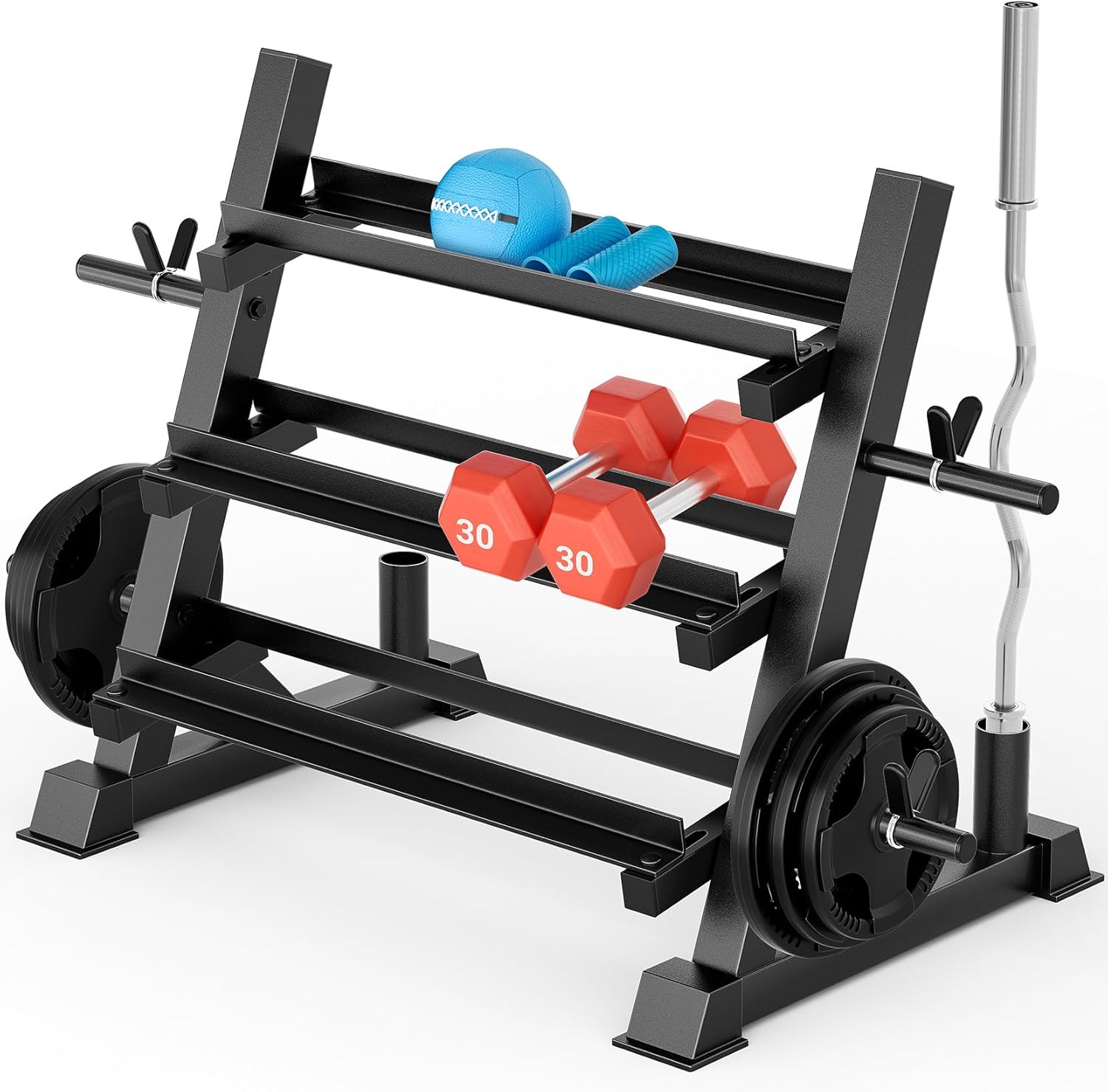 ホームジム用、頑丈な素材、ブラウンカラー、耐荷重1100ポン - Home Gym Usa のレビューと価格