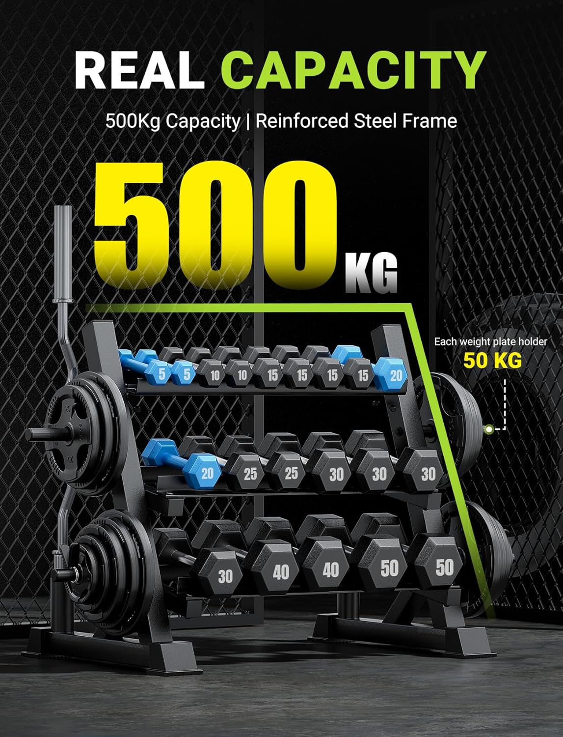ホームジム用、頑丈な素材、ブラウンカラー、耐荷重1100ポン - Home Gym Usa のレビューと価格