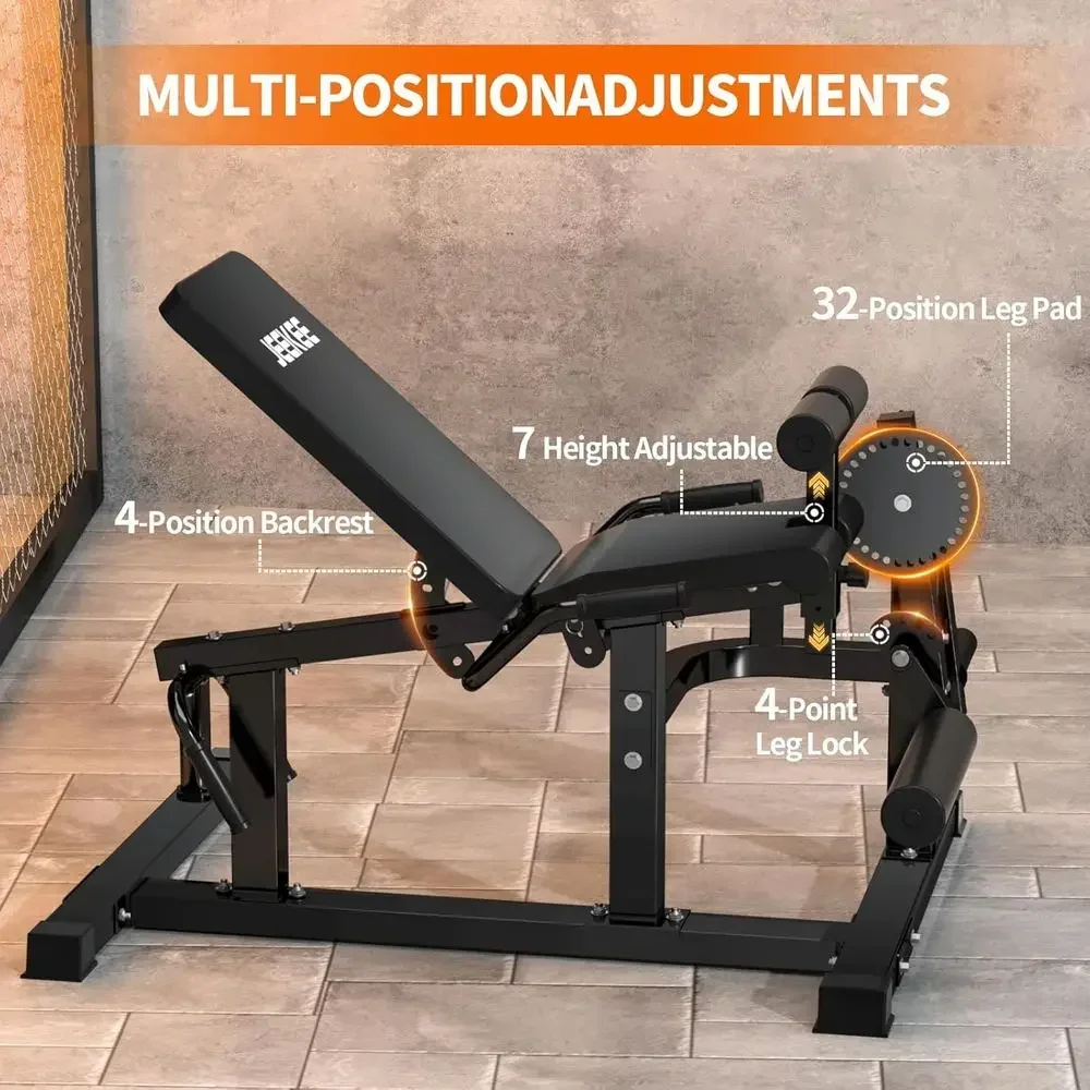 700ポンド容量のプレートローディング式レッグマシン（ホーム - Home Gym Quad Machine のレビューと価格