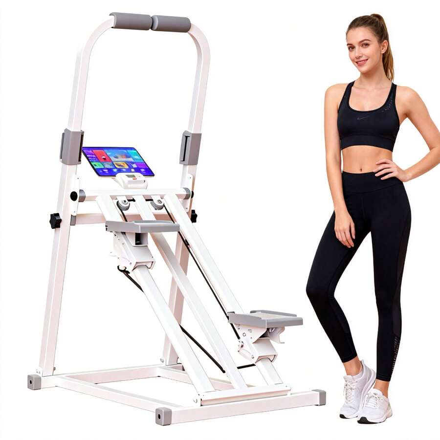 自宅でのエクササイズ用ステッパー、ハンドルバー付きステップフ - Home Gym No Equipment のレビューと価格