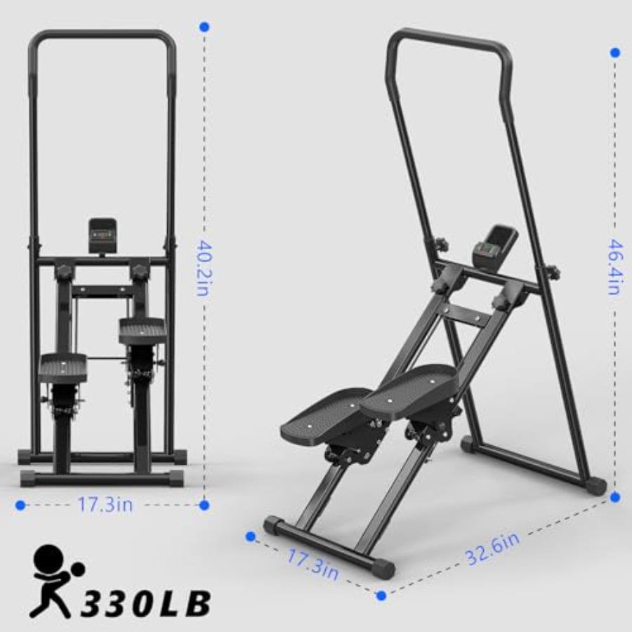 ホームジム用ステアステッパーマシン：折りたたみ式垂直クライマ - Home Gym Full Body のレビューと価格