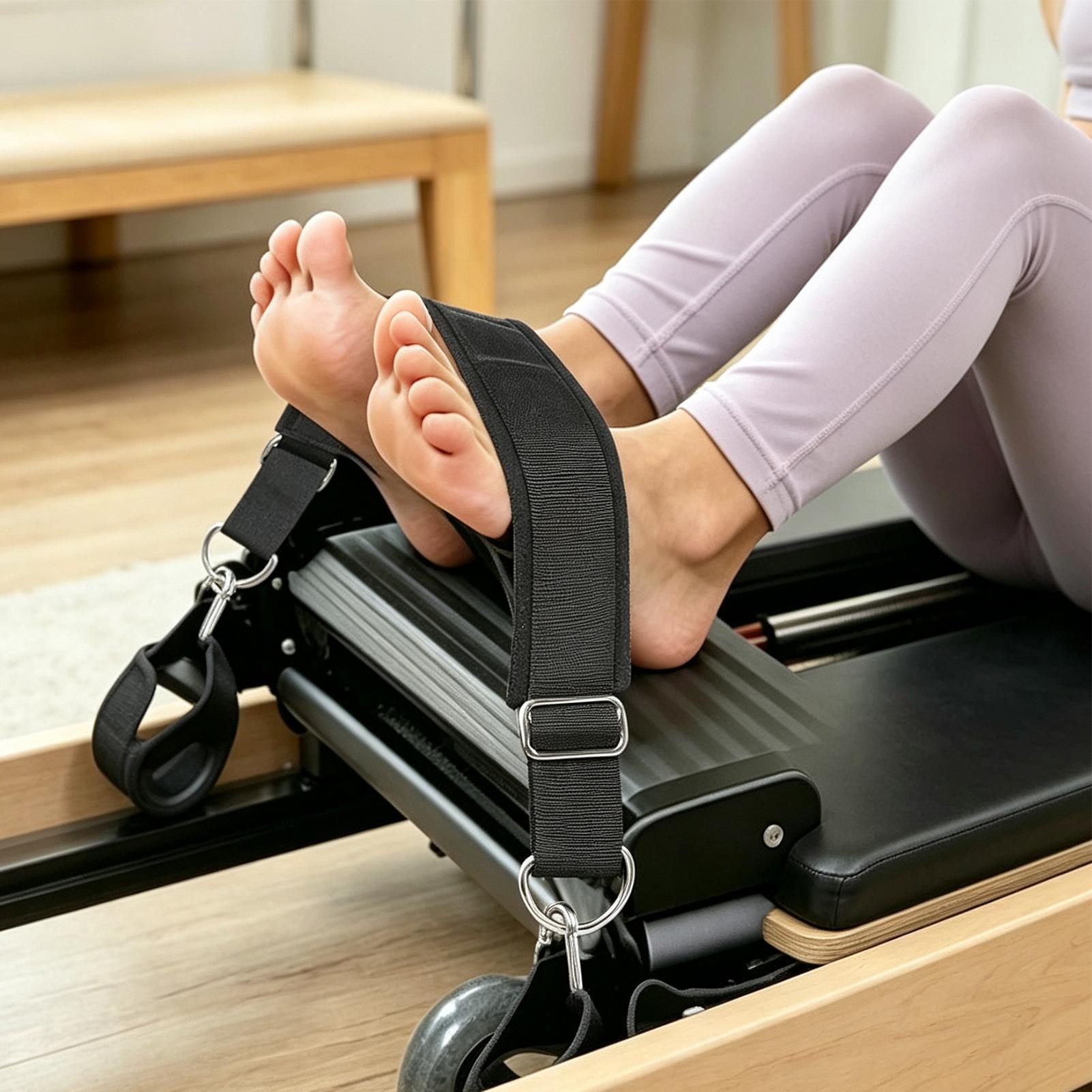 リフォーマーフットストラップ ダブルループ 厚手 滑り止め  - Home Gym Pilates のレビューと価格